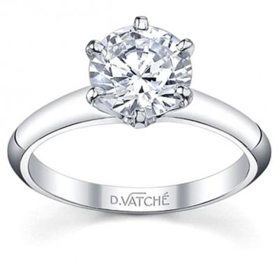 Vatche Six Prong Diamond Engagement Ring